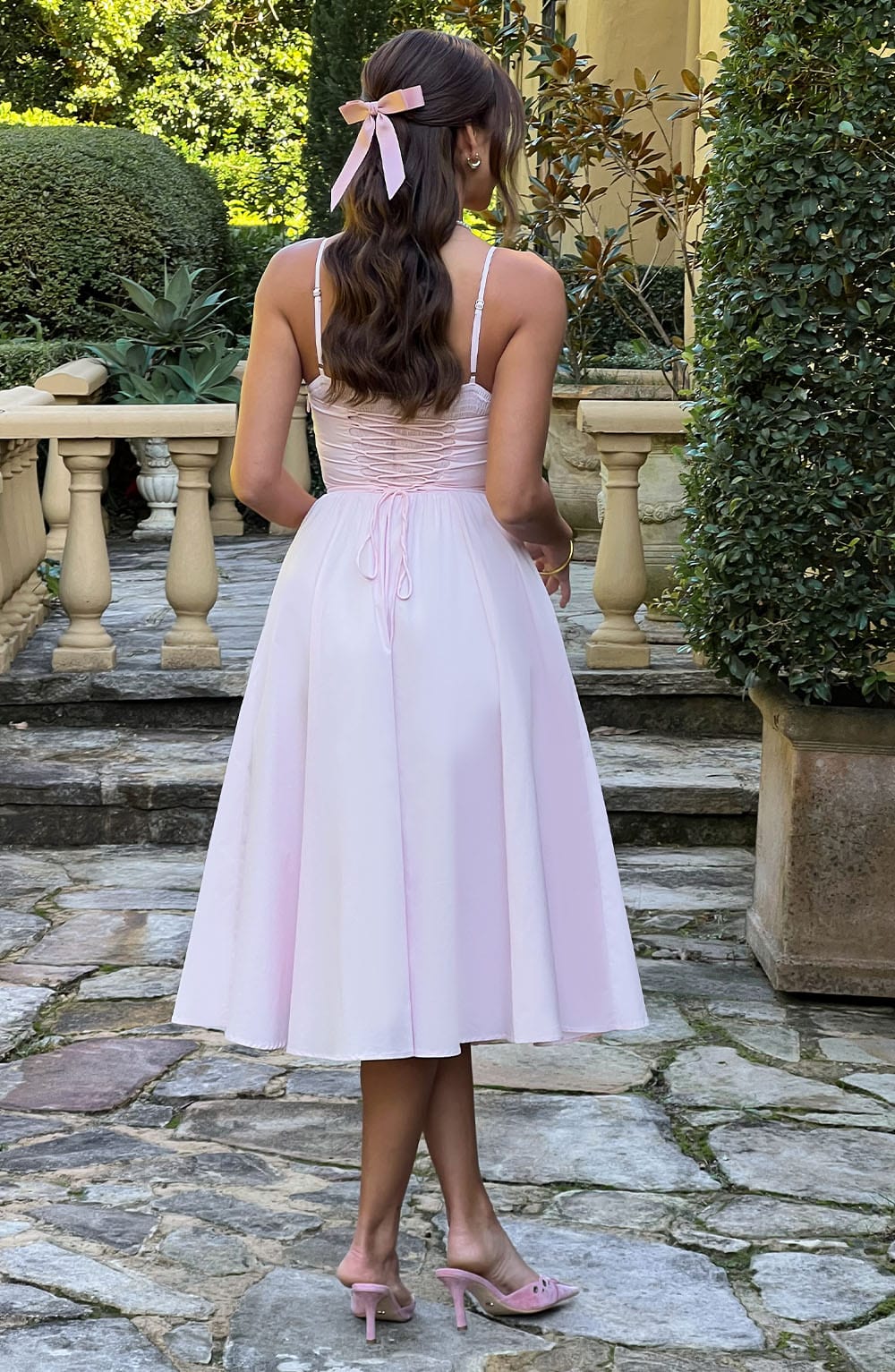 Mariella Midi Dress — Rosa Blush
