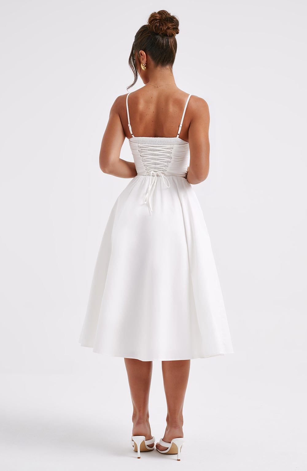 Mariella Vestido Midi — Marfim