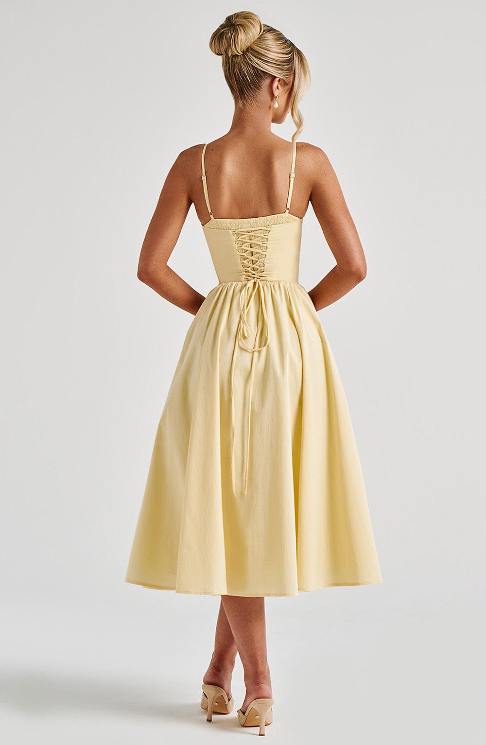 Mariella Vestido Midi — Amarelo Limão