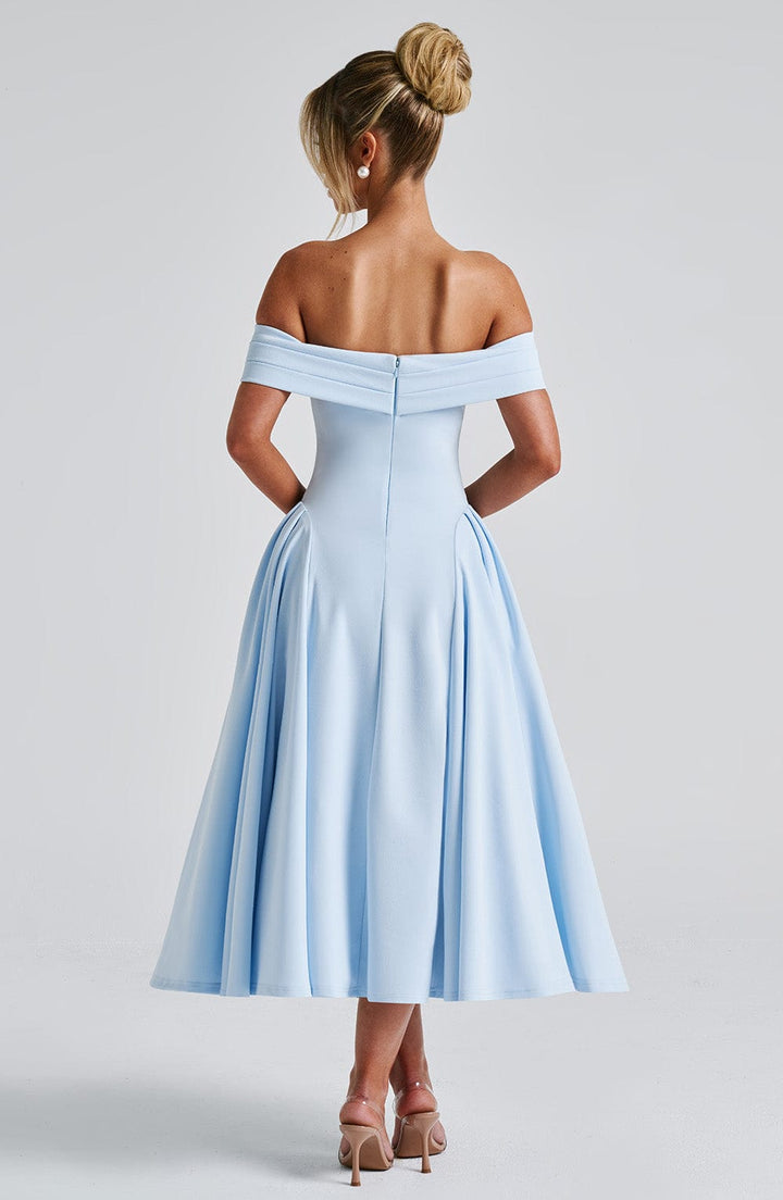Miranda Vestido Midi — Azul