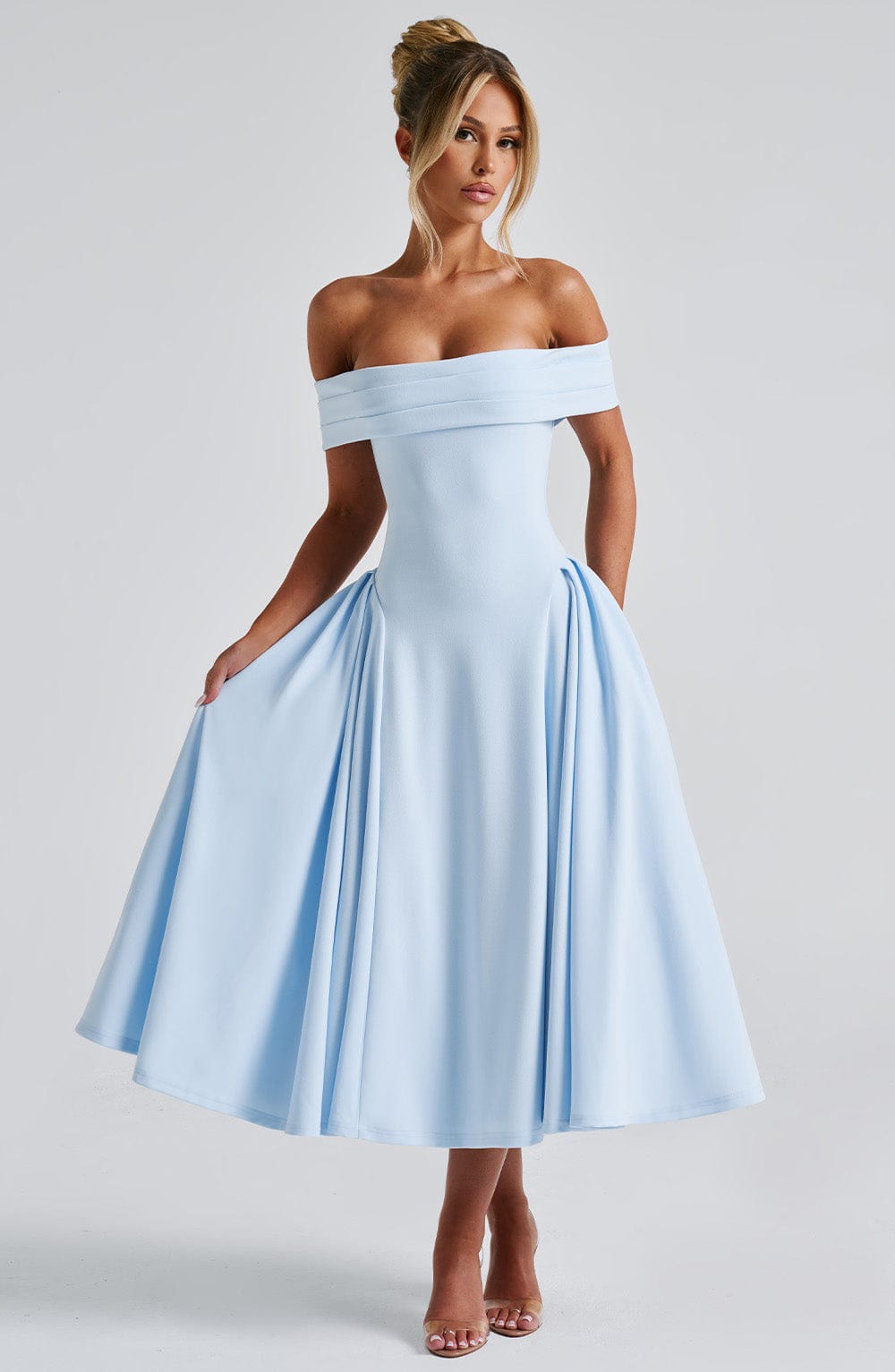 Miranda Vestido Midi — Azul