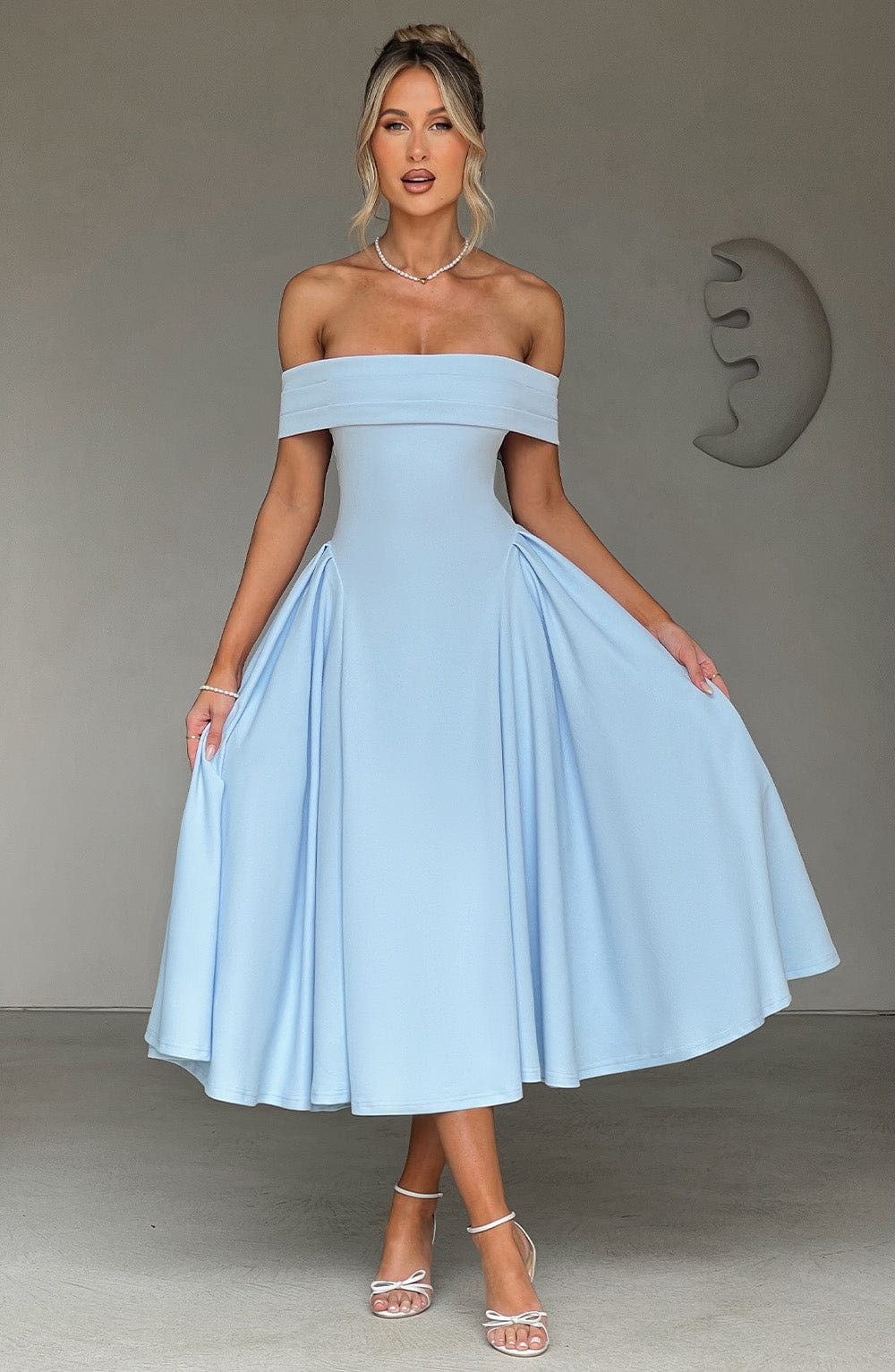 Miranda Vestido Midi — Azul