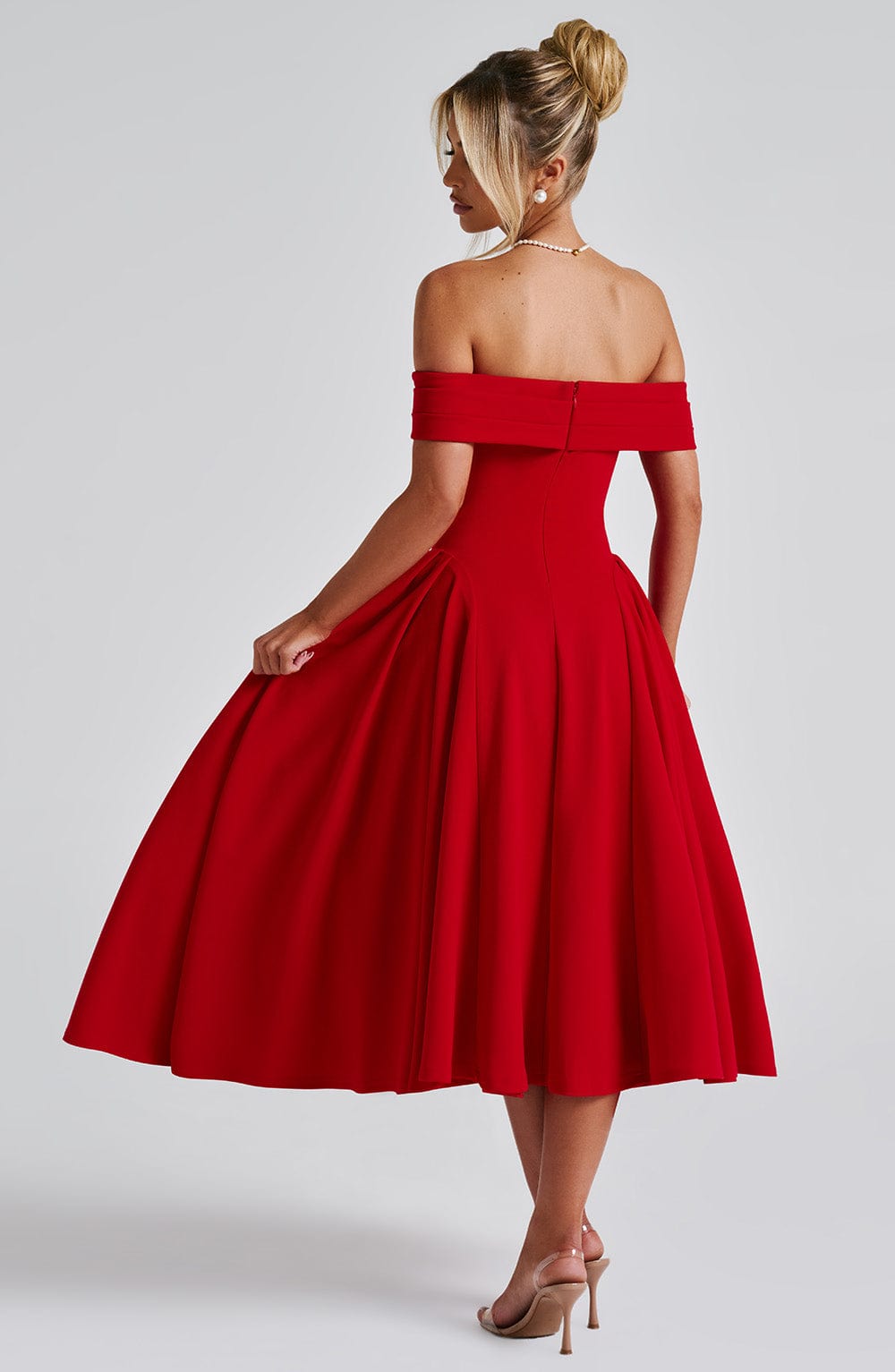 Miranda Vestido Midi — Vermelho