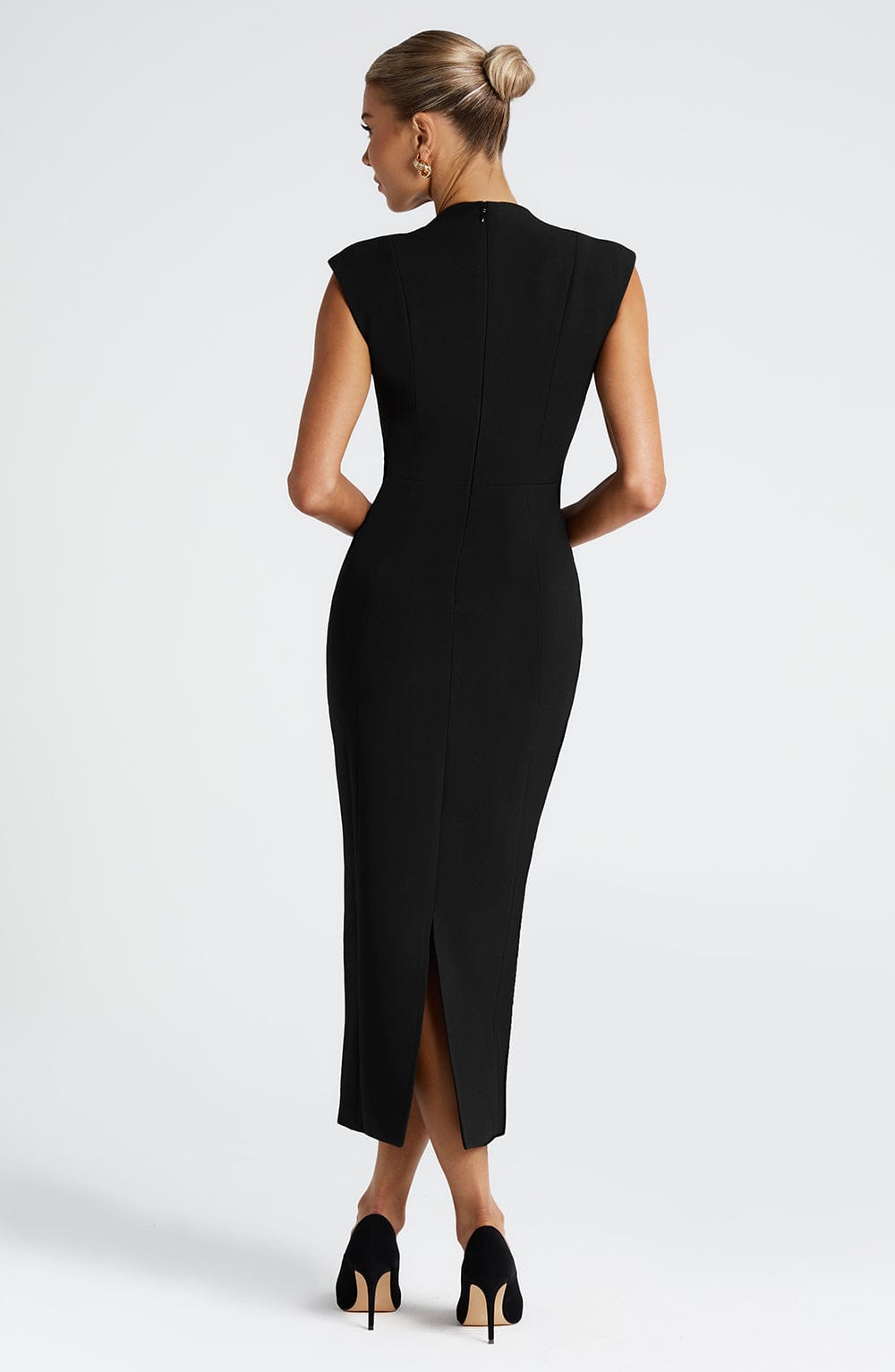 Nellie Vestido Midi — Preto