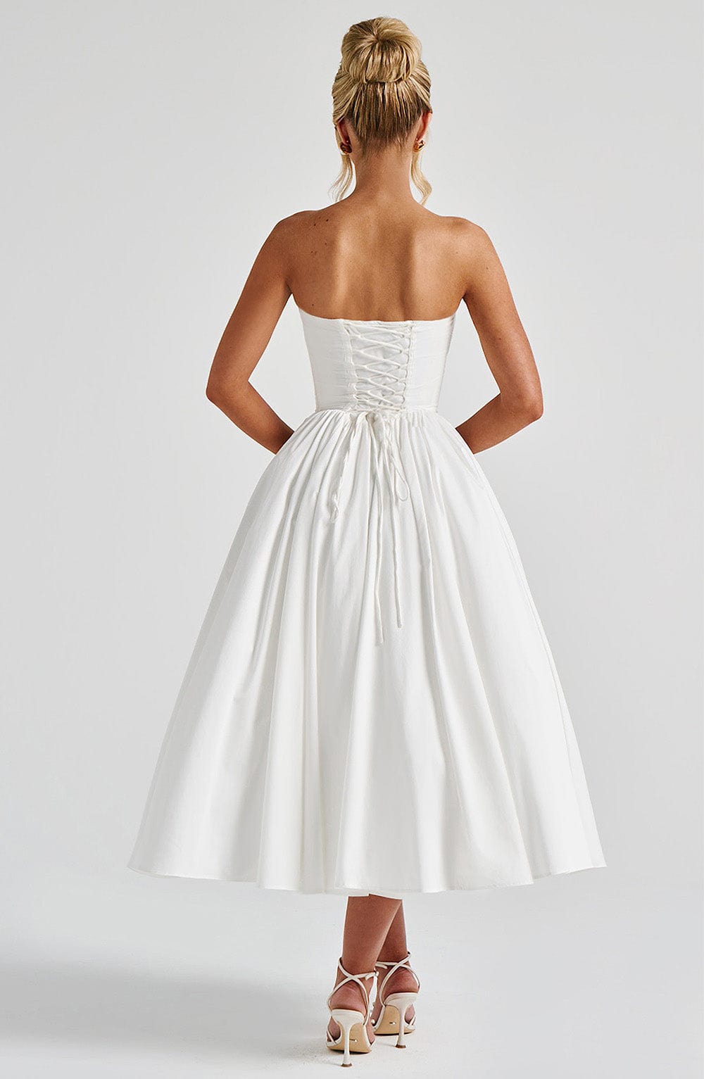 Prim Vestido Midi — Marfim