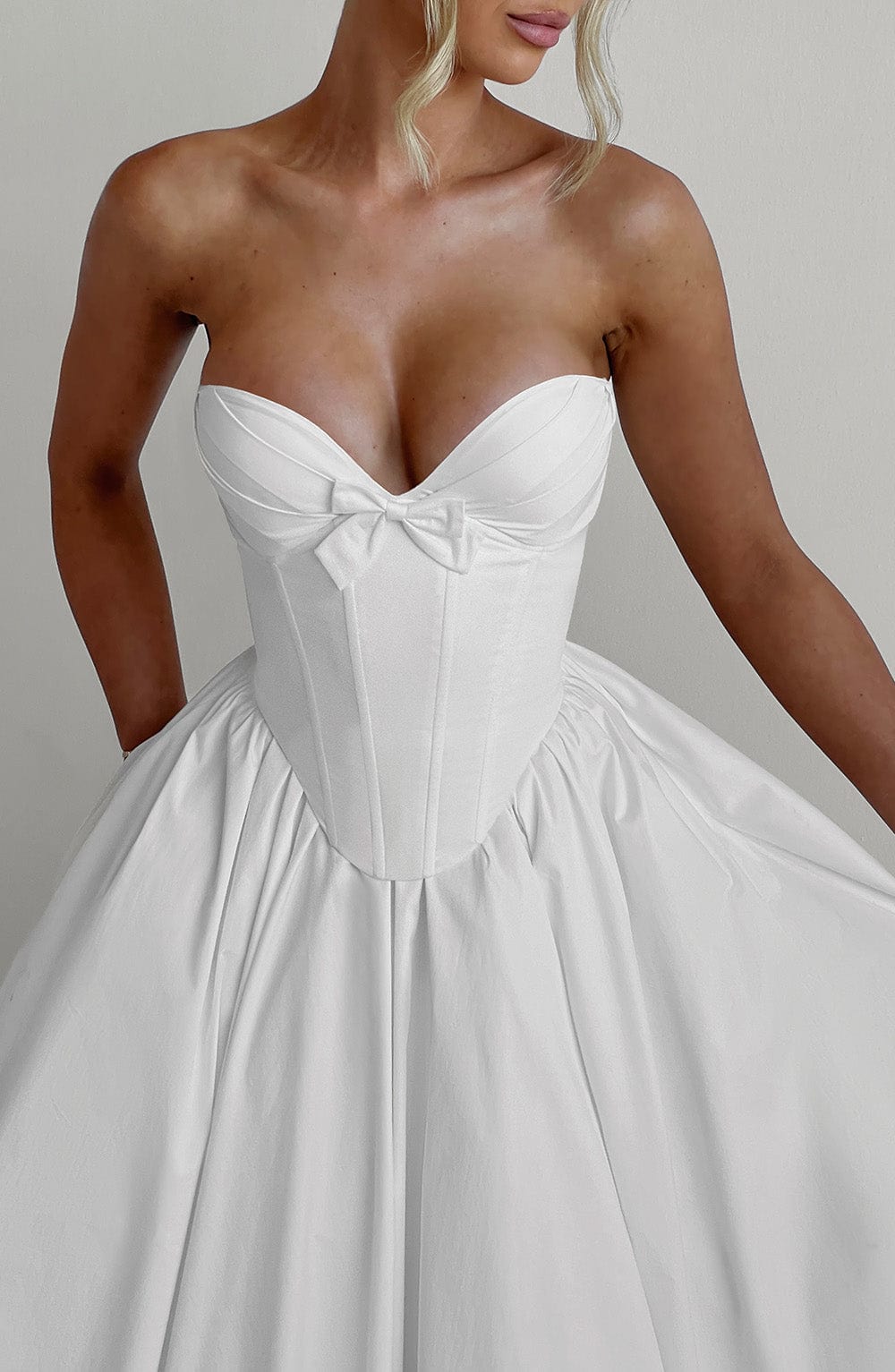 Prim Vestido Midi — Marfim