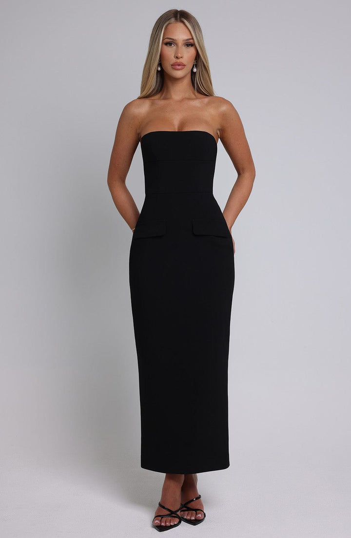 Eline Vestido Midi — Preto