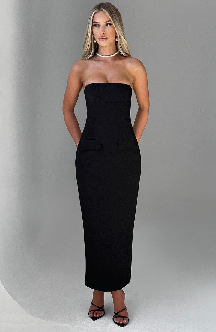 Eline Vestido Midi — Preto