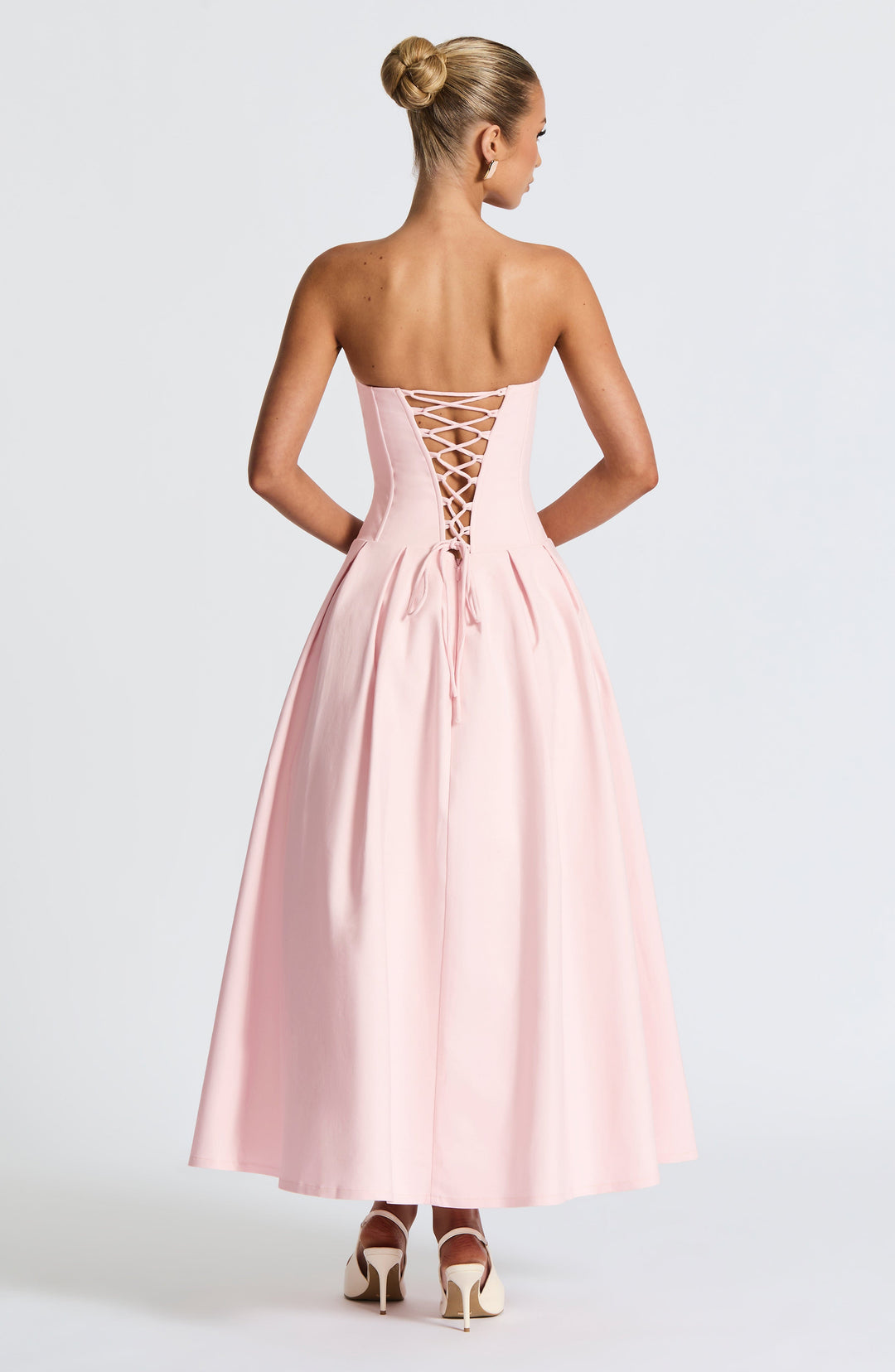 Salma Vestido Midi — Rosa Blush