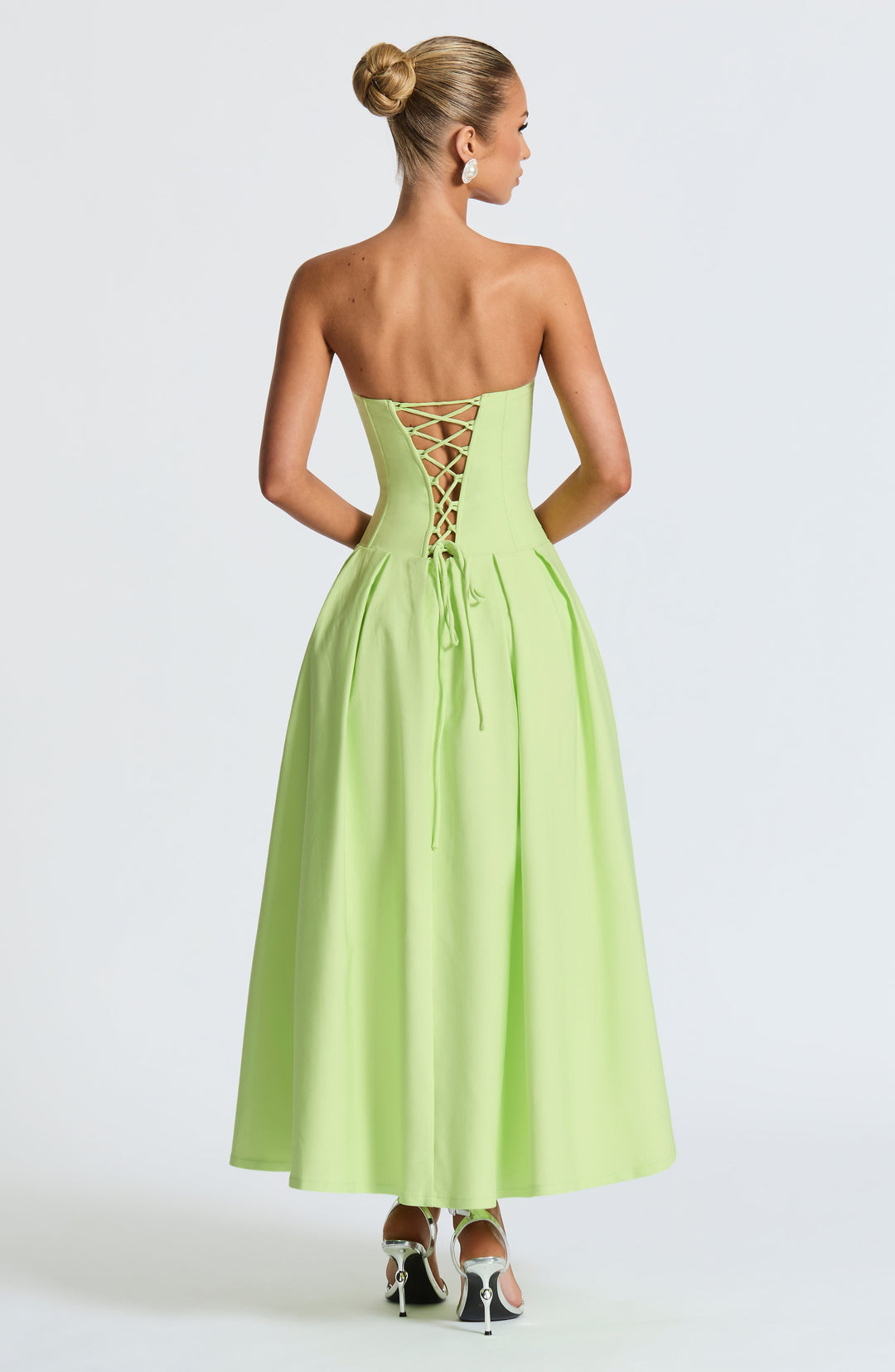 Salma Vestido Midi — Verde Lima