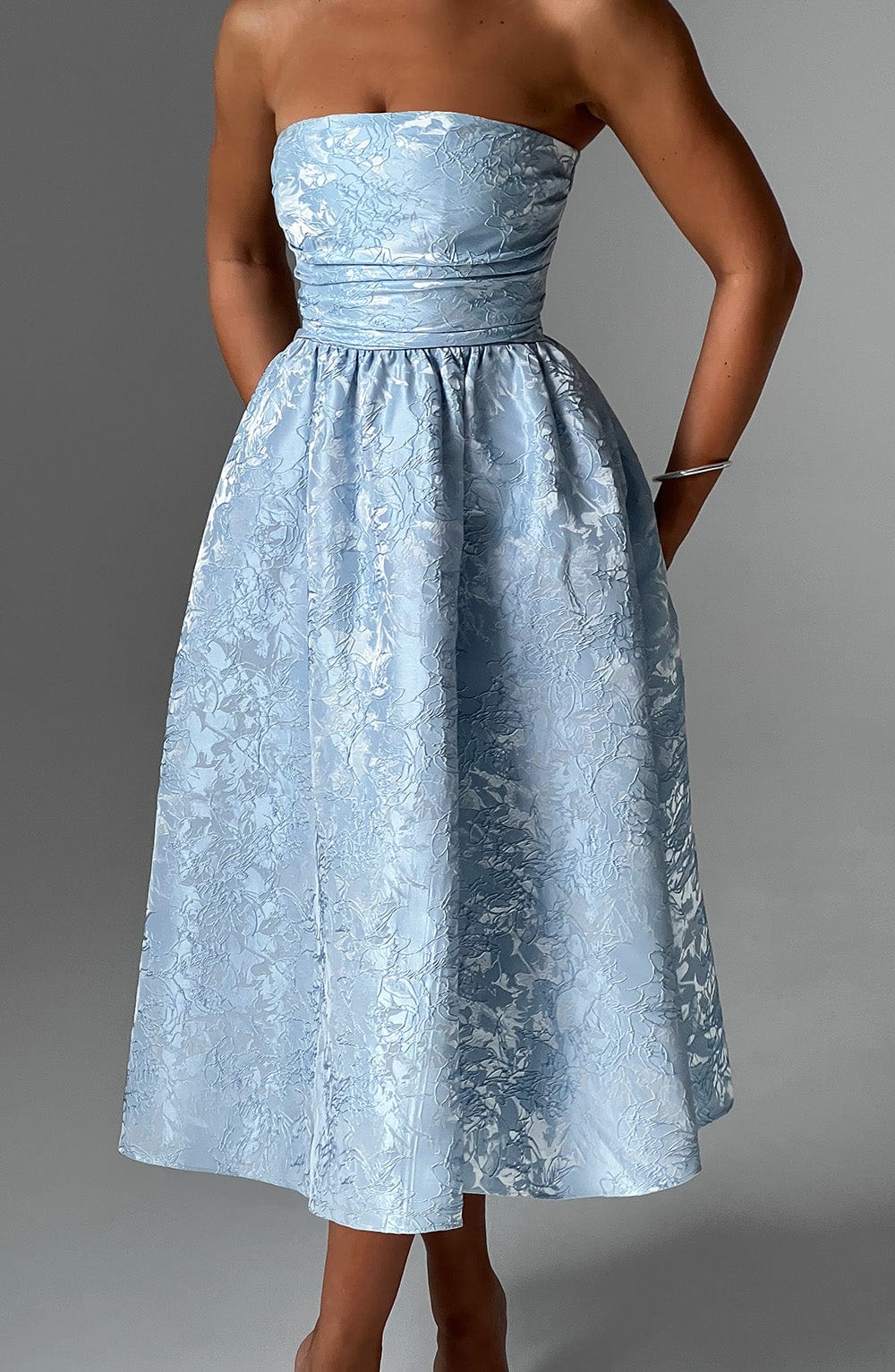 Saoirse Vestido Midi — Azul