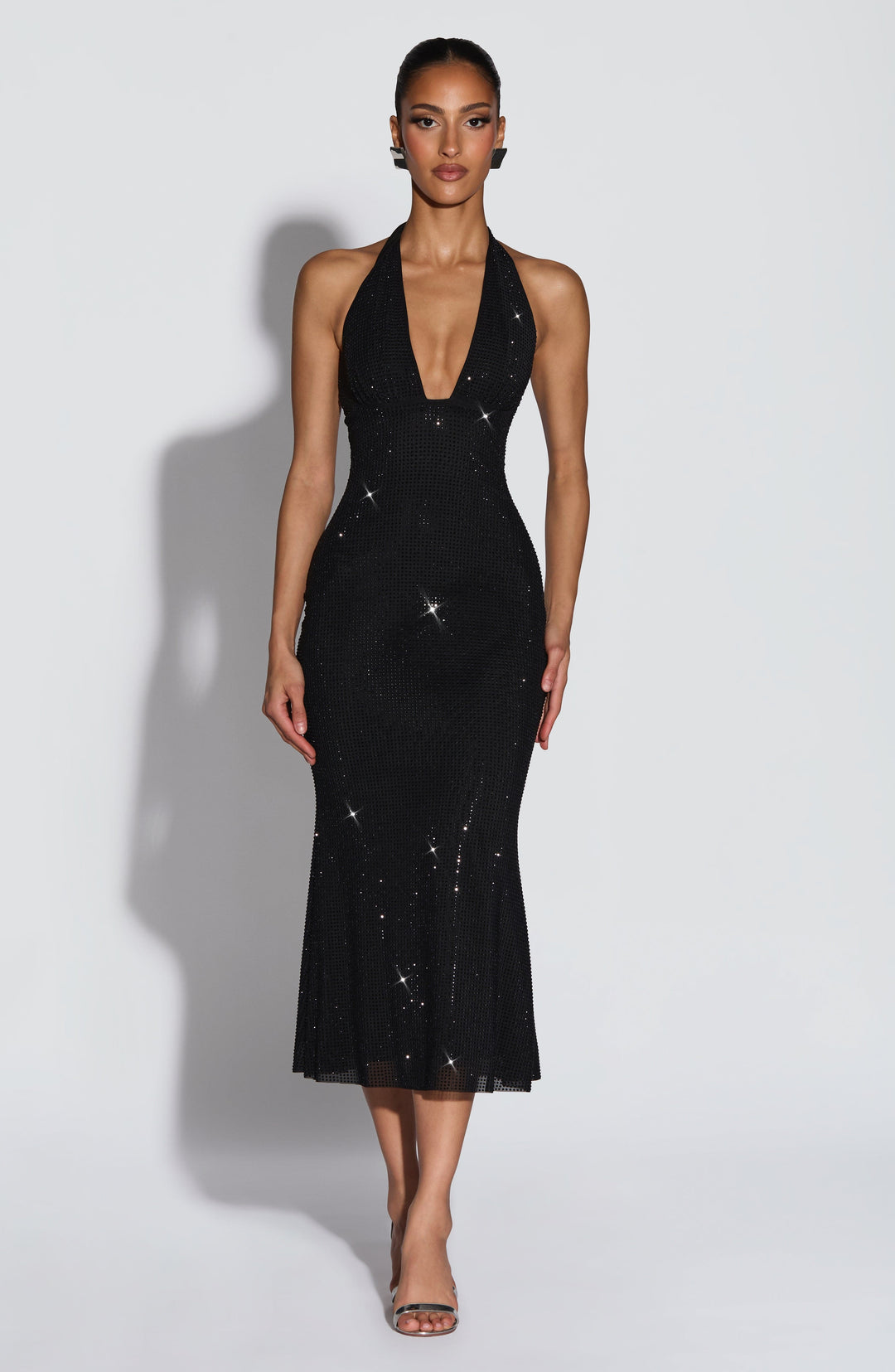 Sonora Vestido Midi — Preto