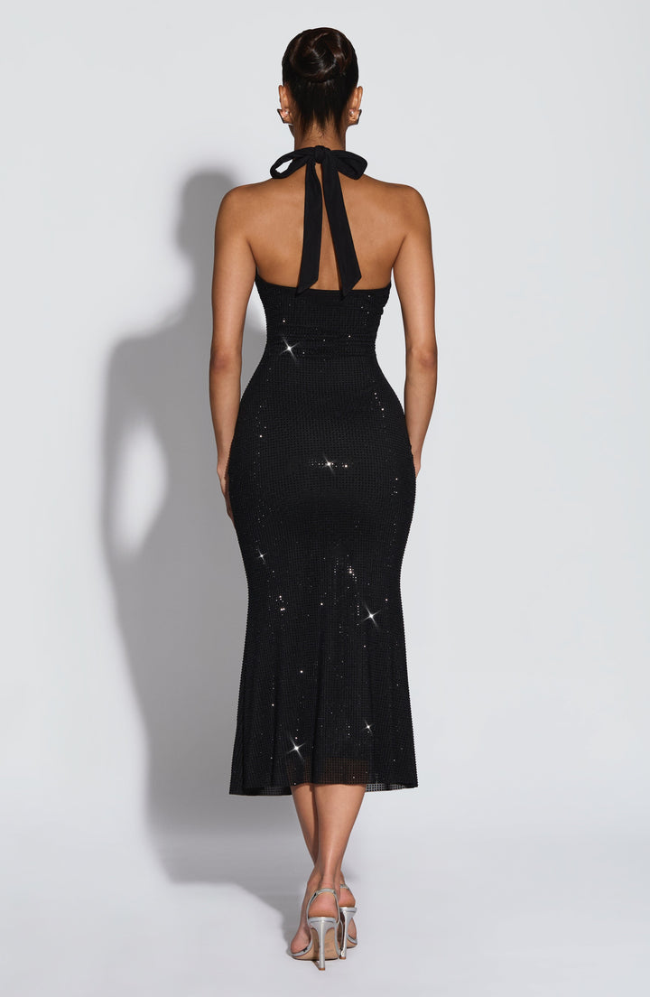 Sonora Vestido Midi — Preto