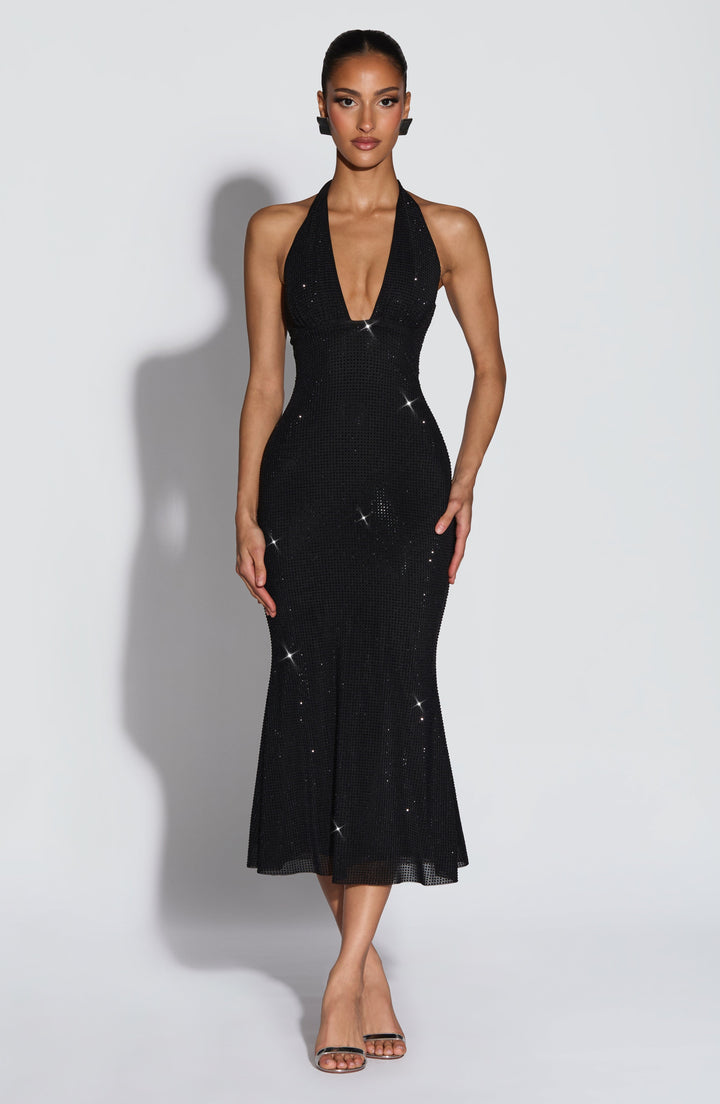 Sonora Vestido Midi — Preto