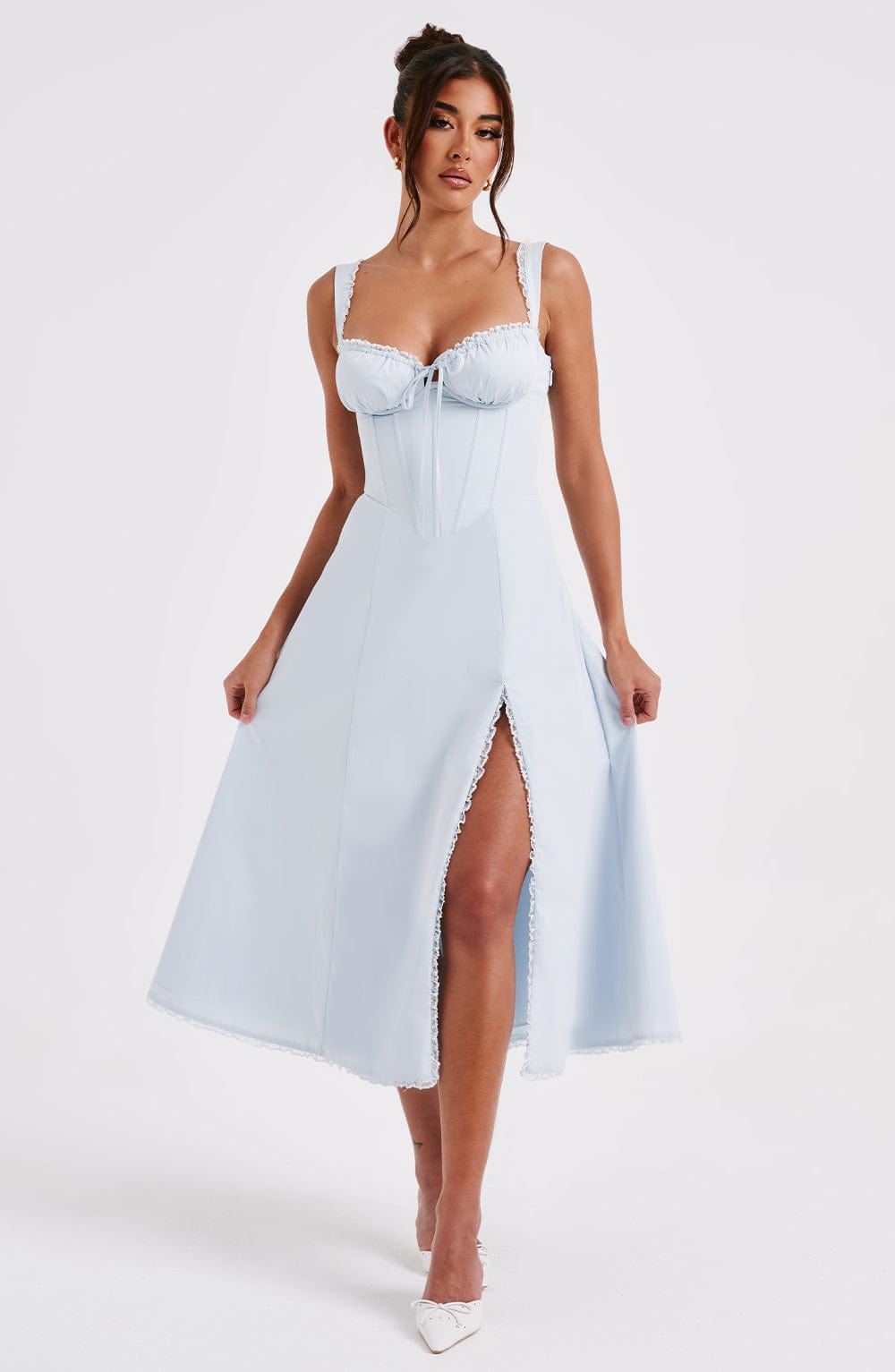 Ulrika Vestido Midi — Azul