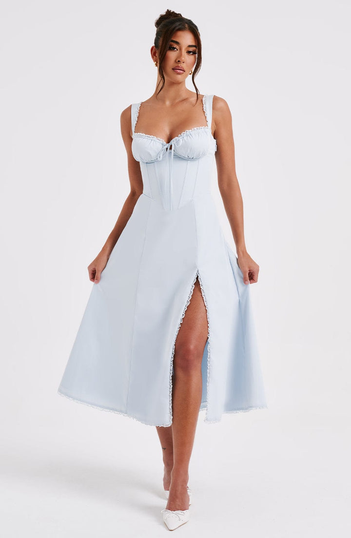 Ulrika Vestido Midi — Azul
