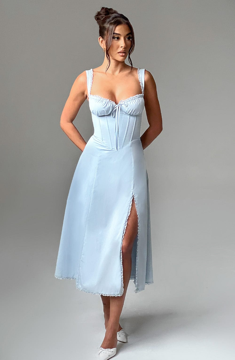 Ulrika Vestido Midi — Azul