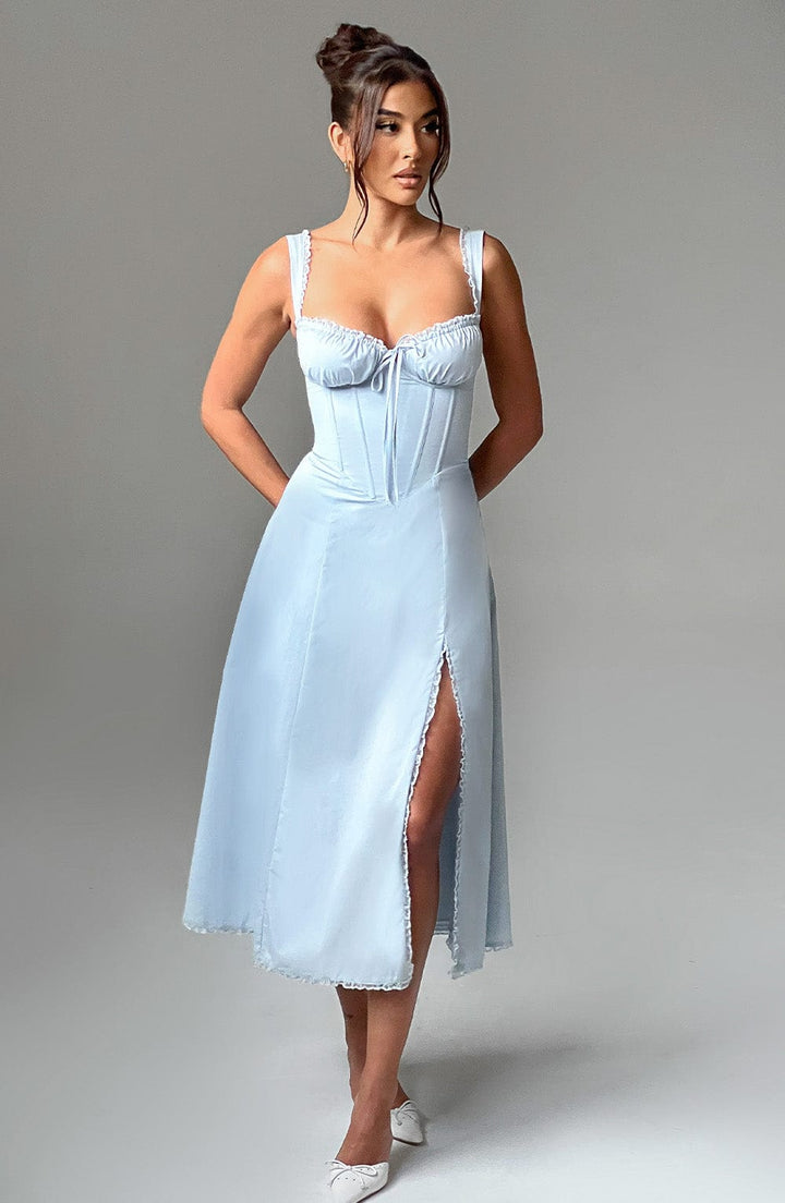 Ulrika Vestido Midi — Azul