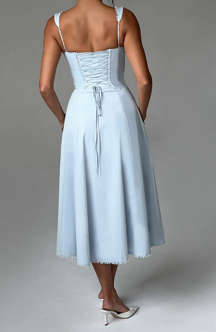 Ulrika Vestido Midi — Azul