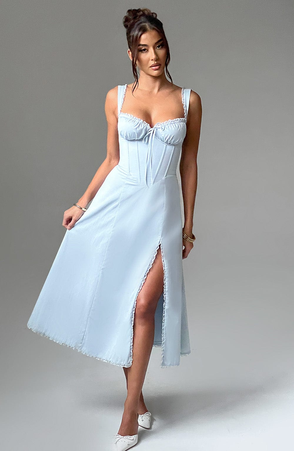 Ulrika Vestido Midi — Azul