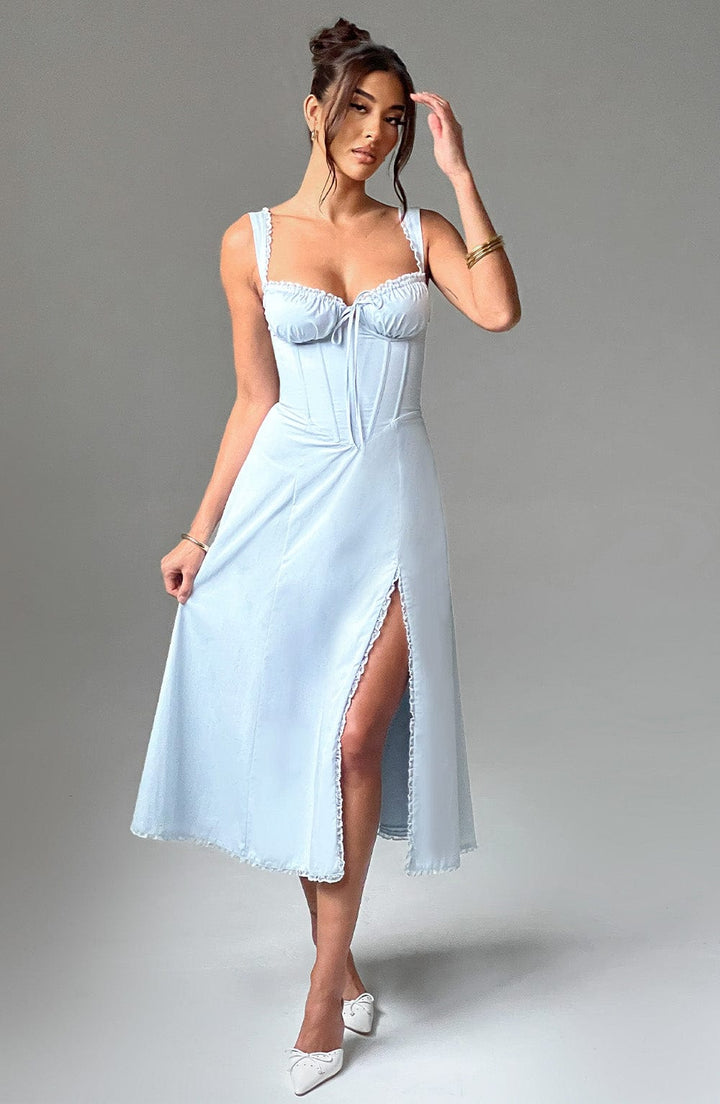 Ulrika Vestido Midi — Azul