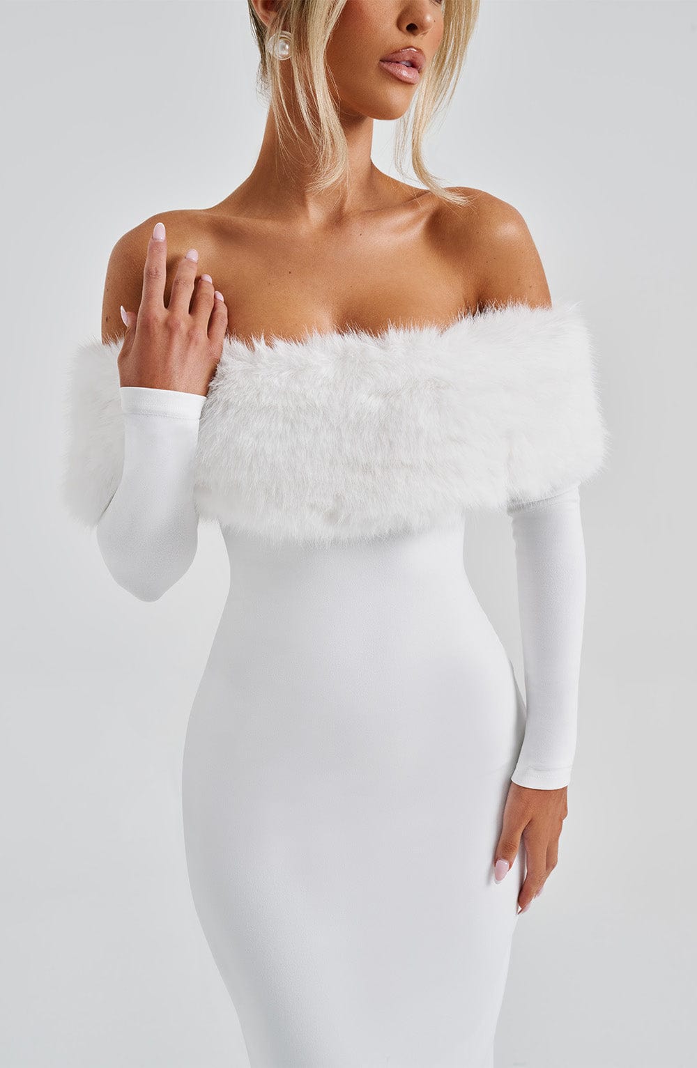 Vittoria Vestido Midi — Marfim