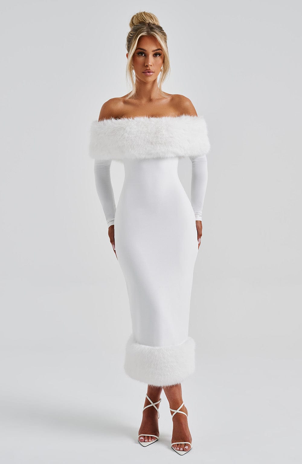 Vittoria Vestido Midi — Marfim