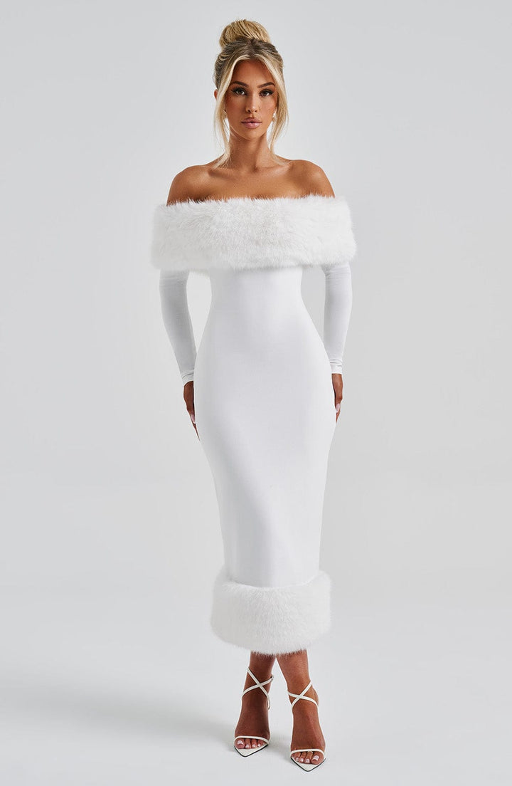 Vittoria Vestido Midi — Marfim