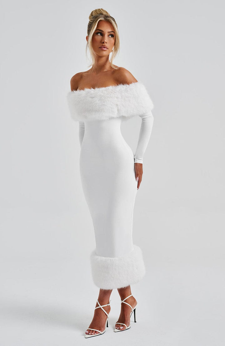 Vittoria Vestido Midi — Marfim