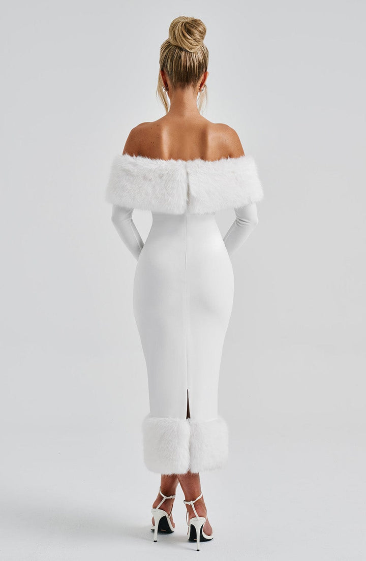 Vittoria Vestido Midi — Marfim