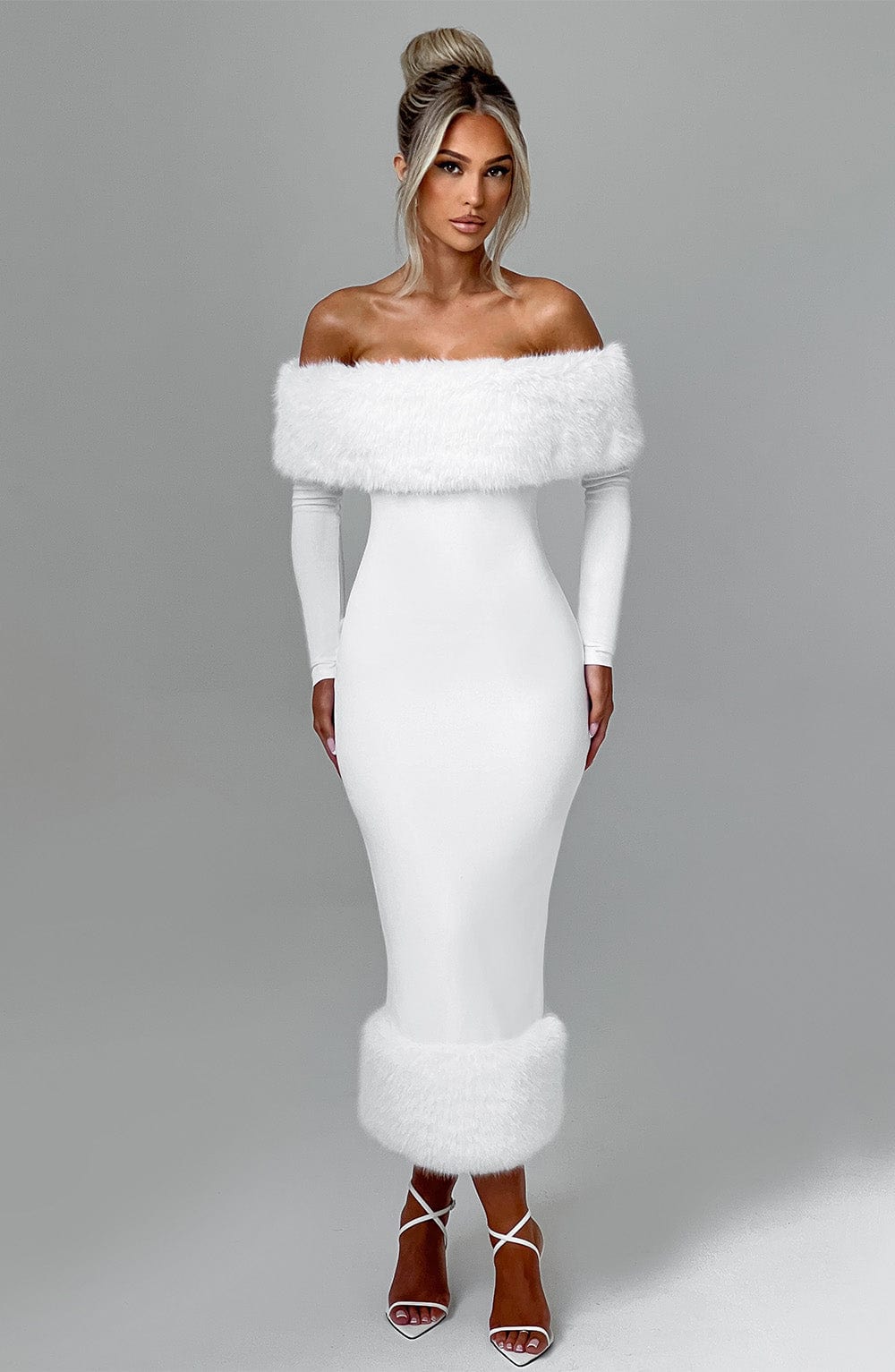 Vittoria Vestido Midi — Marfim