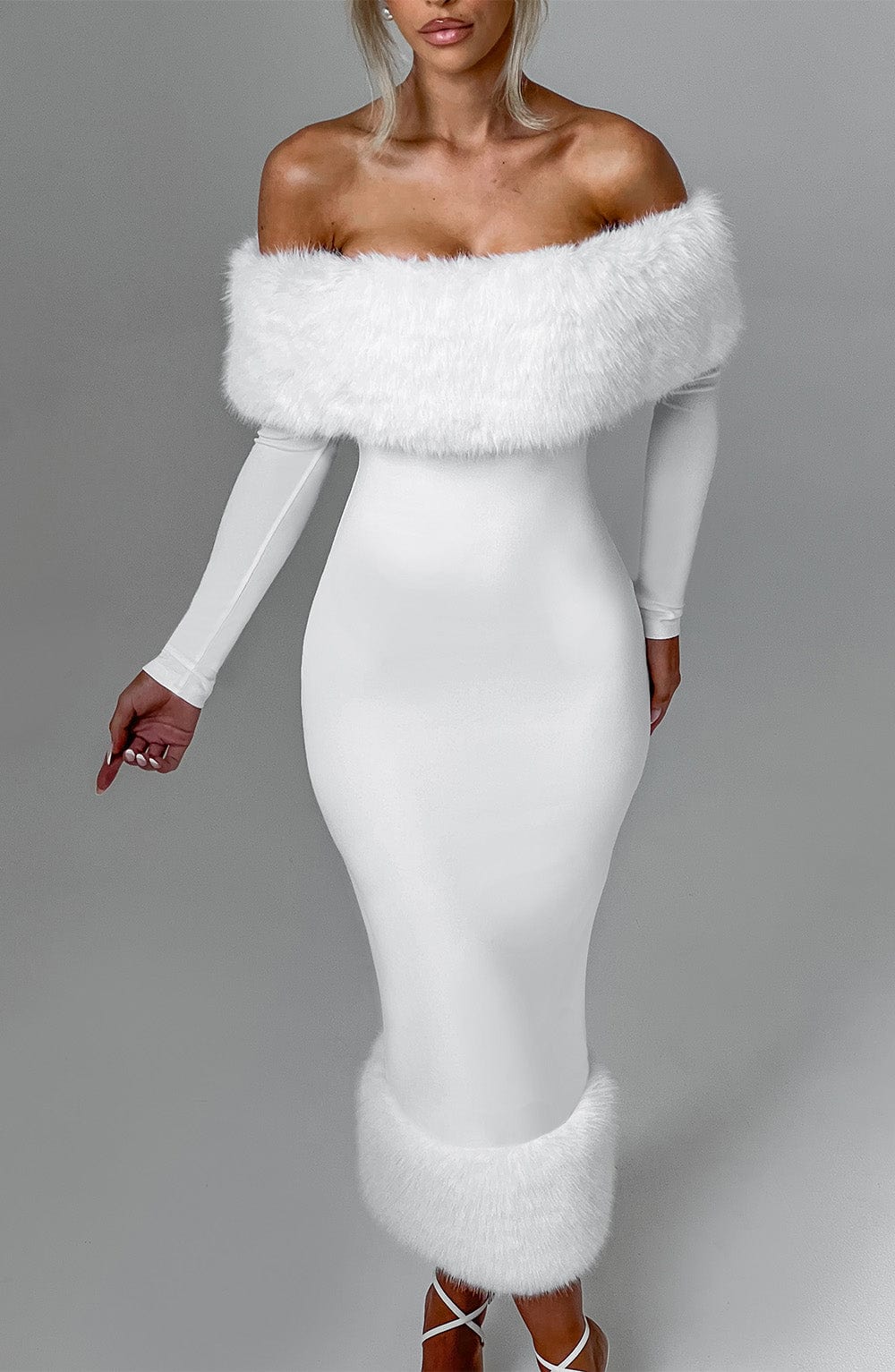 Vittoria Vestido Midi — Marfim