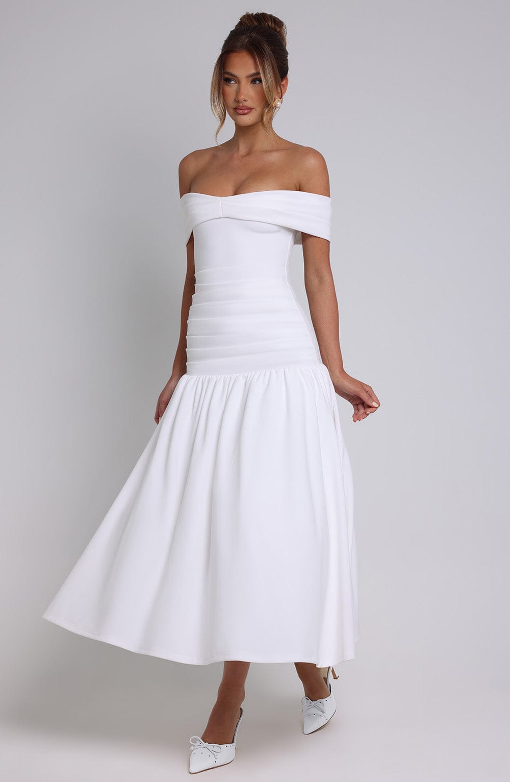 Wilhelmina Midaxi Dress — Marfim