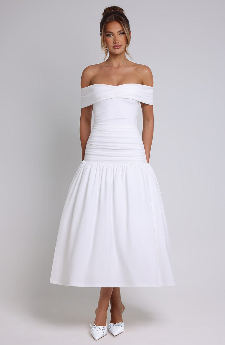 Wilhelmina Midaxi Dress — Marfim
