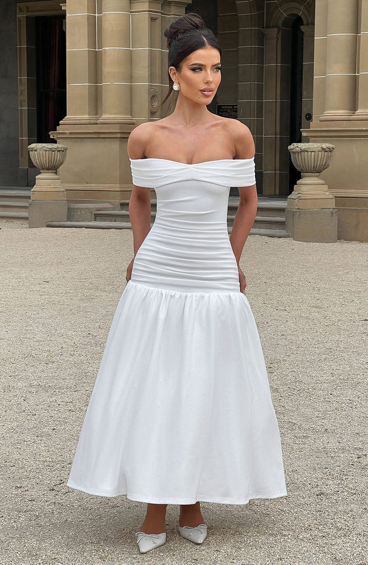 Wilhelmina Midaxi Dress — Marfim