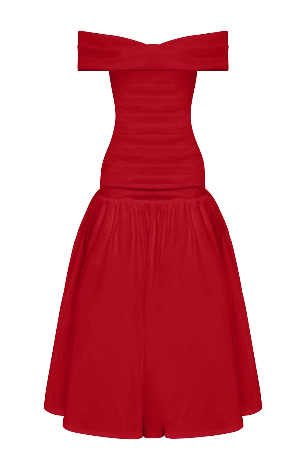 Wilhelmina Midaxi Dress — Vermelho